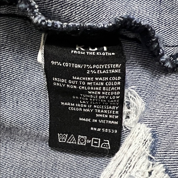 👖💙🥣🌀Kut Distressed Denim Jacket - Picture 10 of 11